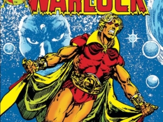 Warlock #9 cover; pencils, Jim Starlin; inks, Alan Weiss; Adam Warlock; Premiere Issue; Magus