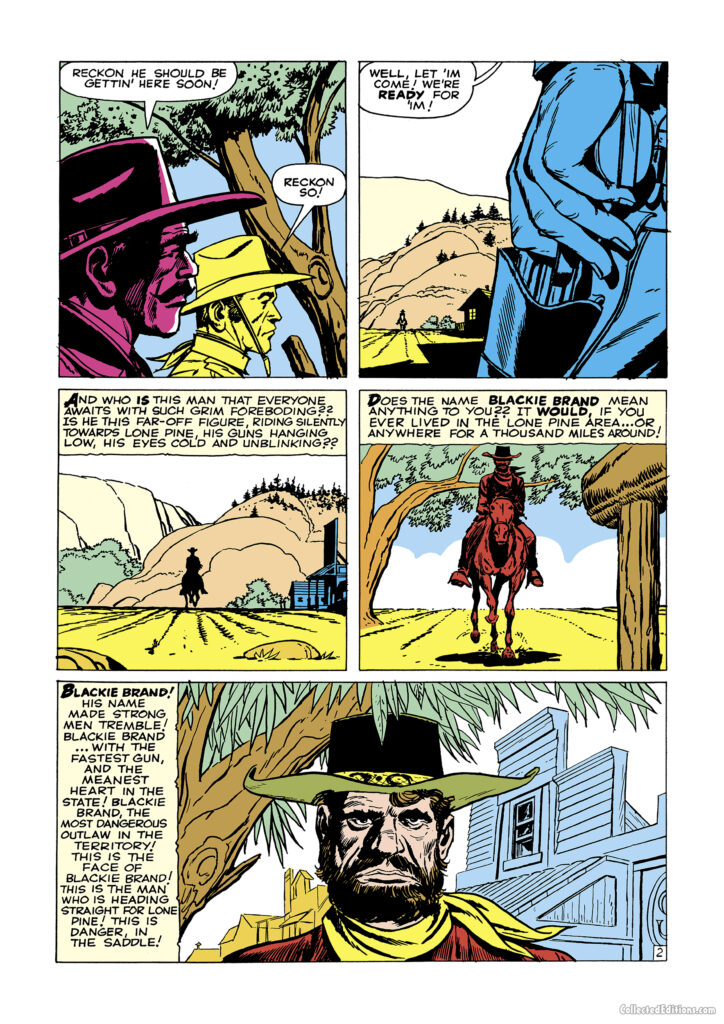 Kid Colt Outlaw #96. &ldquo;Return of the Bad Man!&rdquo;, pg. 2; pencils, Jack Kirby; inks, Dick Ayers; Blackie Brand