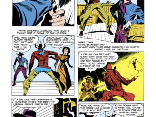 Two Gun Western #12. “No Man Can Outdraw Him!”, pg. 3; pencils and inks, Jack Kirby Two Gun Western #12. “No Man Can Outdraw Him!”, pg. 3; pencils and inks, Jack Kirby