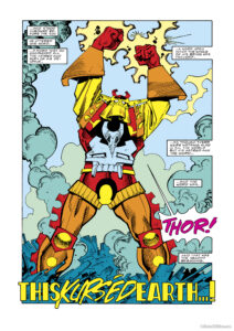 The Mighty Thor #363, pg. 3; pencils and inks, Walter Simonson