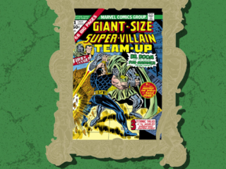 Marvel Masterworks Vol. 391: Super-Villain Team-Up HC dust jacket marble variant Ron Wilson Clover Press