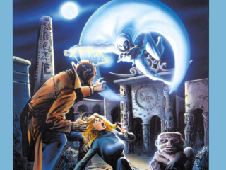 Marvel Preview #21 cover; pencils, Bill Siekniewicz; inks, Klaus Janson; airbrush highlights, Bob Larkin; Moon Knight plus the Shroud