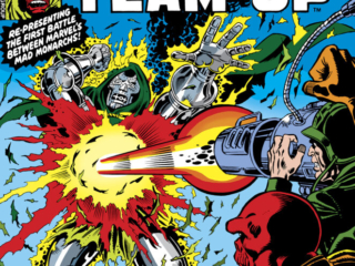 Super-Villain Team-Up #15 cover; pencils, George P&eacute;rez; inks, Joe Sinnott; He Who Defies Doctor Doom, Red Skull