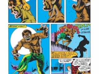 Werewolf by Night #1, pg. 12; pencils, Mike Ploog; inks, Frank Chiaramonte