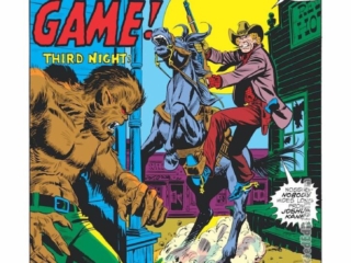 Werewolf by Night #4, pg. 1; pencils, Mike Ploog; inks, Frank Bolle; The Danger Game, third night, splash page, Gerry Conway, Roy Thomas, editor, Joshua Kane, first appearance, Jack Russell