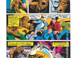 Werewolf by Night #6, pg. 5; pencils, Mike Ploog; inks, Frank Bolle; Swami Rihva, first appearance, Jack Russell