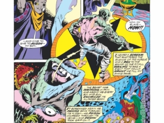 Werewolf by Night #14, pg. 14; pencils, Mike Ploog; inks, Frank Chiaramonte; Algon, Topaz, Jack Russell, Taboo