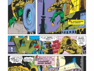 Werewolf by Night #16, pg. 11; pencils, Mike Ploog; inks, Frank Chiaramonte; Jack Russell, Cathedral of Notre Dame, Flying buttresses