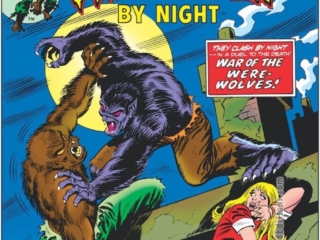 Werewolf by Night #18 cover; pencils. Ron Wilson; inks, Frank Giacoia; War of the Werewolves, Raymond Coker