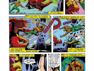 Werewolf by Night #27, pg. 16; pencils and inks, Don Perlin; Doctor Glitternight, Topaz, Taboo