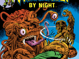 Werewolf by Night #27 cover; pencils, Gil Kane; inks, Tom Palmer; Jack Russell, Scourge of the Soul-Beast