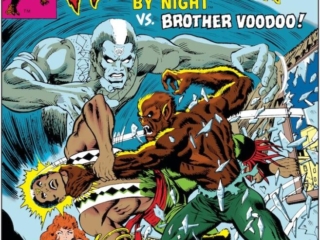 Werewolf By Night #39 cover; pencils, Rich Buckler; inks, Keith Pollard; Vs. Brother Voodoo, Jack Russell, Marvel Masterworks
