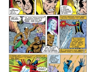 Werewolf by Night #40, pg. 2; pencils and inks, Don Perlin; Jericho Drumm, Brother Voodoo, guest appearance, Daniel Drumm, Topaz, Glitternight