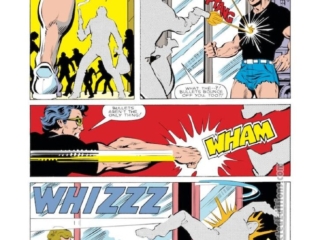 West Coast Avengers #2, pg. 9; pencils, Bob Hall; inks, Brett Breeding, Wonder Man, The Blank