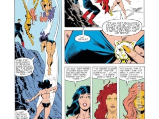 West Coast Avengers #3, pg. 12; pencils, Bob Hall; inks, Brett Breeding; Tigra, Wonder Man