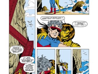 West Coast Avengers (1985) #5, pg. 5; layouts, Al Milgrom; pencils and inks, Joe Sinnott West Coast Avengers (1985) #5, pg. 5; layouts, Al Milgrom; pencils and inks, Joe Sinnott; Tigra, Wonder Man