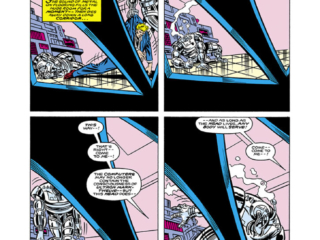 West Coast Avengers (1985) #7, pg. 14; layouts, Al Milgrom; pencils and inks, Joe Sinnott West Coast Avengers (1985) #7, pg. 14; layouts, Al Milgrom; pencils and inks, Joe Sinnott; Ultron