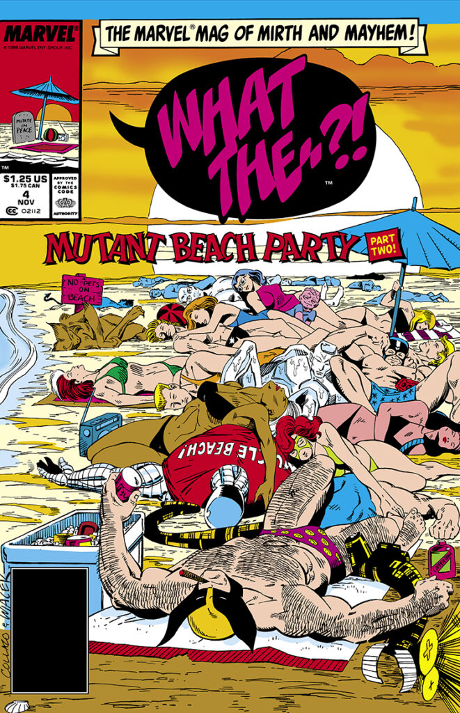 What The - - ?! #4 cover; pencils, Hector Collazo; inks, Bob Wiacek; Mutant Beach Party