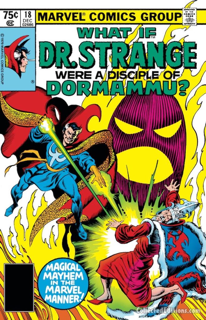 What If? #18 cover; pencils and inks, uncredited; What If Dr. Strange Were a Disciple of Dormammu, Doctor, Ancient One