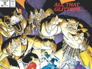 X-Factor #42 cover; pencils and inks, Arthur Adams; All That Glitters, Alchemy, trolls