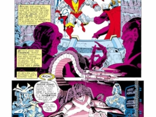 X-Men Annual #10, pg. 4; pencils, Arthur Adams; inks, Terry Austin; Colossus, Shadowcat/Kitty Pryde, Wolverine, Storm, Nightcrawler, Magneto, Mojo, Spiral; Major Domo