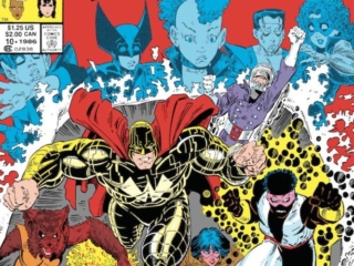 X-Men Annual #10 cover; pencils, Arthur Adams; inks, Terry Austin; Introducing the Newest X-Man Longshot; New Mutants, X-Babies