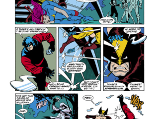 X-Men Annual #13, pg. 13; pencils and inks, Mike Vosburg; Wolverine, Boomslang