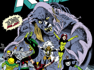 X-Men Annual #13 cover; pencils, Mike Vosburg; inks, Terry Austin, Atlantis Attacks, twin threats of serpent society and MrJip, Jubilation Day, Havok, Wolverine, Colossus, Rogue