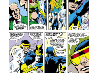 X-Men #94, pg. 4; pencils, Dave Cockrum; inks, Bob McLeod X-Men #94, pg. 4; pencils, Dave Cockrum; inks, Bob McLeod; Professor Xavier, Angel, Marvel Girl, Polaris, Havok, Iceman