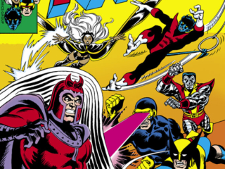 X-Men #104 cover; pencils and inks, Dave Cockrum; The New X-Men Against Magneto, Wolverine, Storm, Nightcrawler, Cyclops