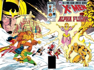 X-Men/Alpha Flight #1 cover; pencils, Paul Smith; inks, Bob Wiacek; Loki/Asgardian Wars