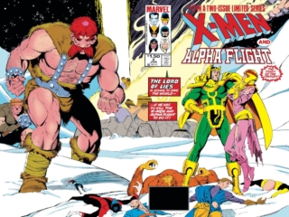X-Men/Alpha Flight #2 cover; pencils, Paul Smith; inks, Bob Wiacek; Loki/Asgardian Wars