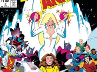 X-Men Annual #8 cover; pencils and inks, Steve Leialoha