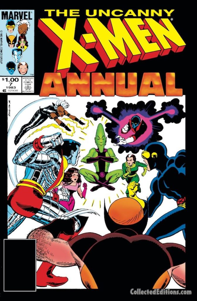 X-Men Annual #7 cover; pencils and inks, John Romita, Jr.; Impossible Man